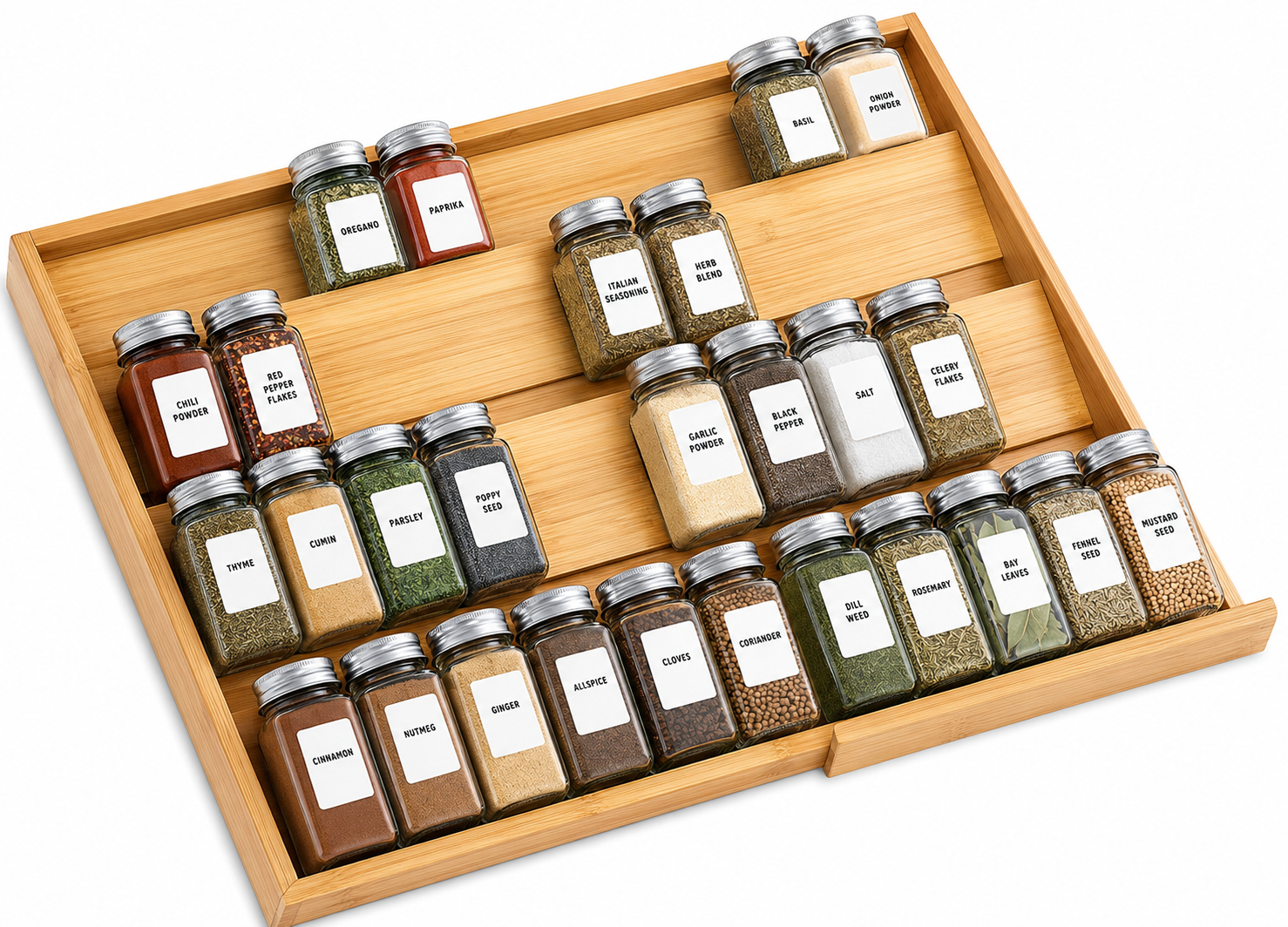 Expandable Spice Drawer Organizer