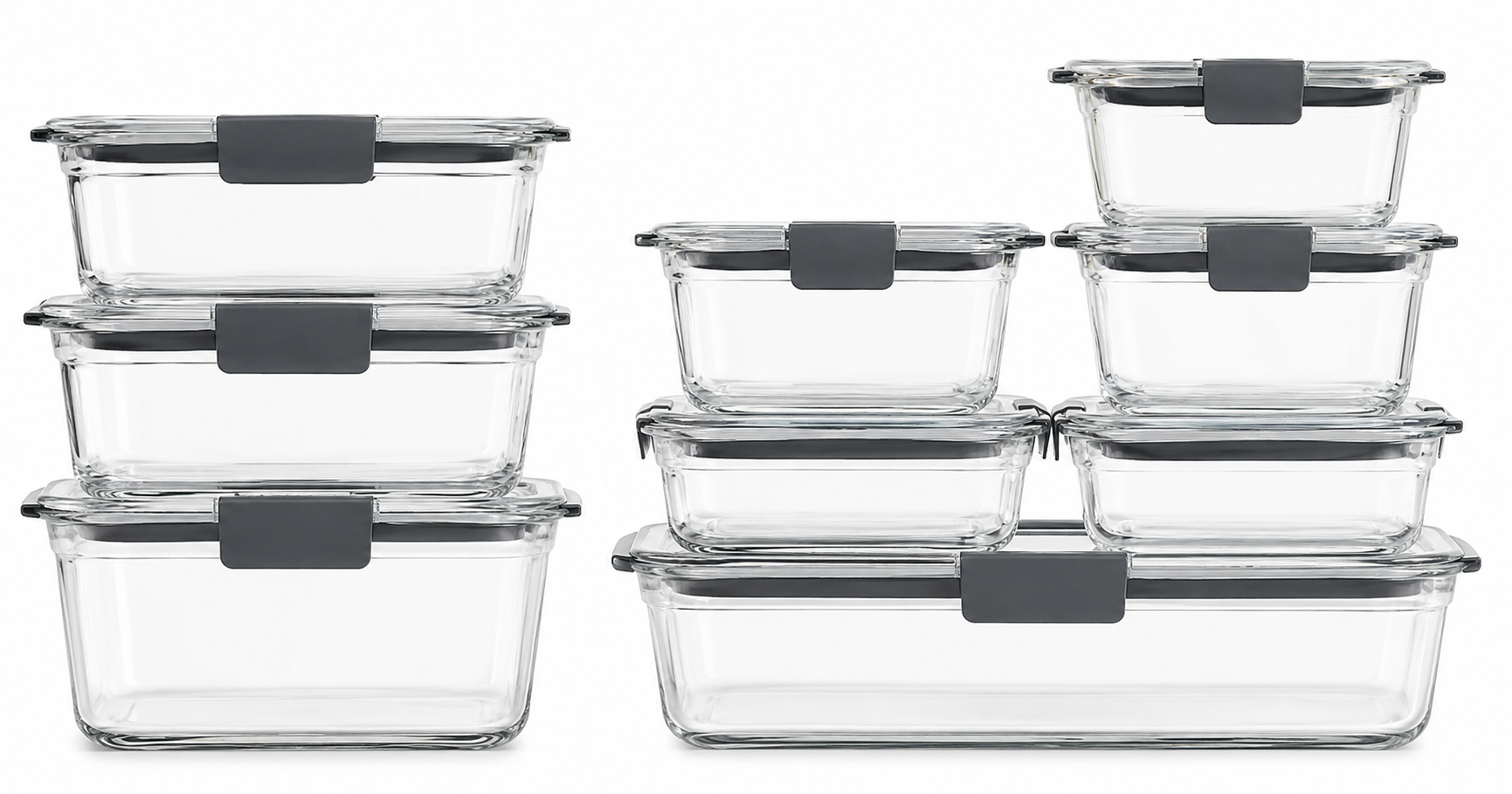 Glass Food Storage Container Set