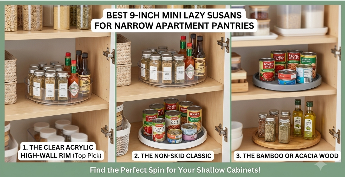Mini Lazy Susans for Narrow Apartment 