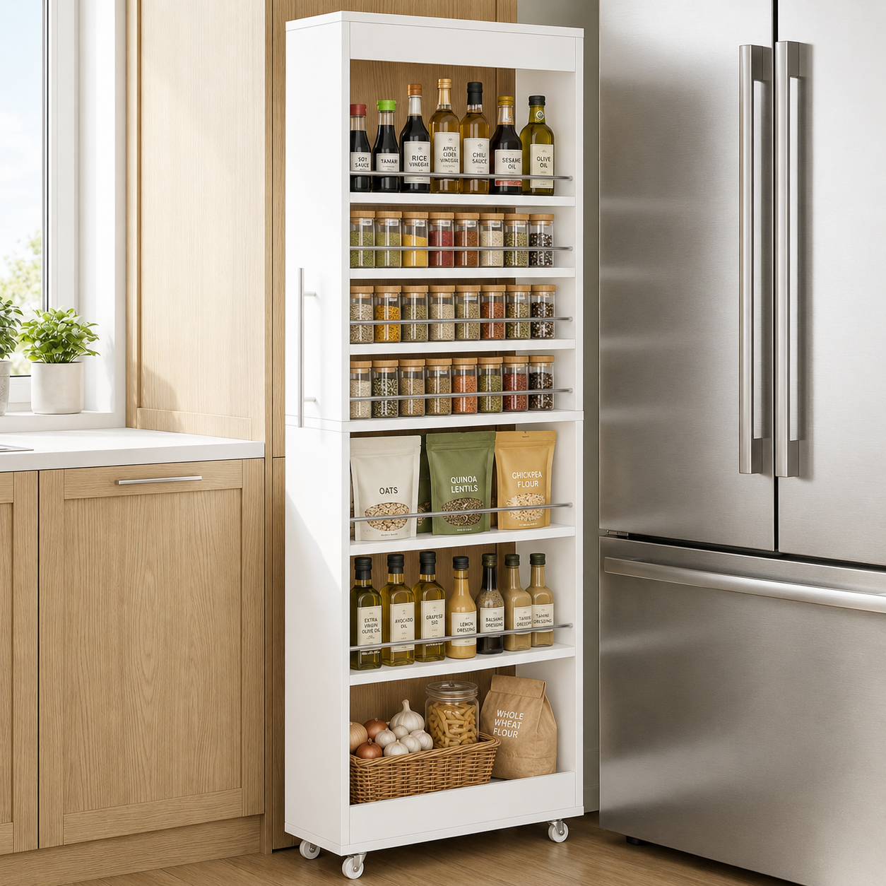 Pantry Pull-Out Storage Tower