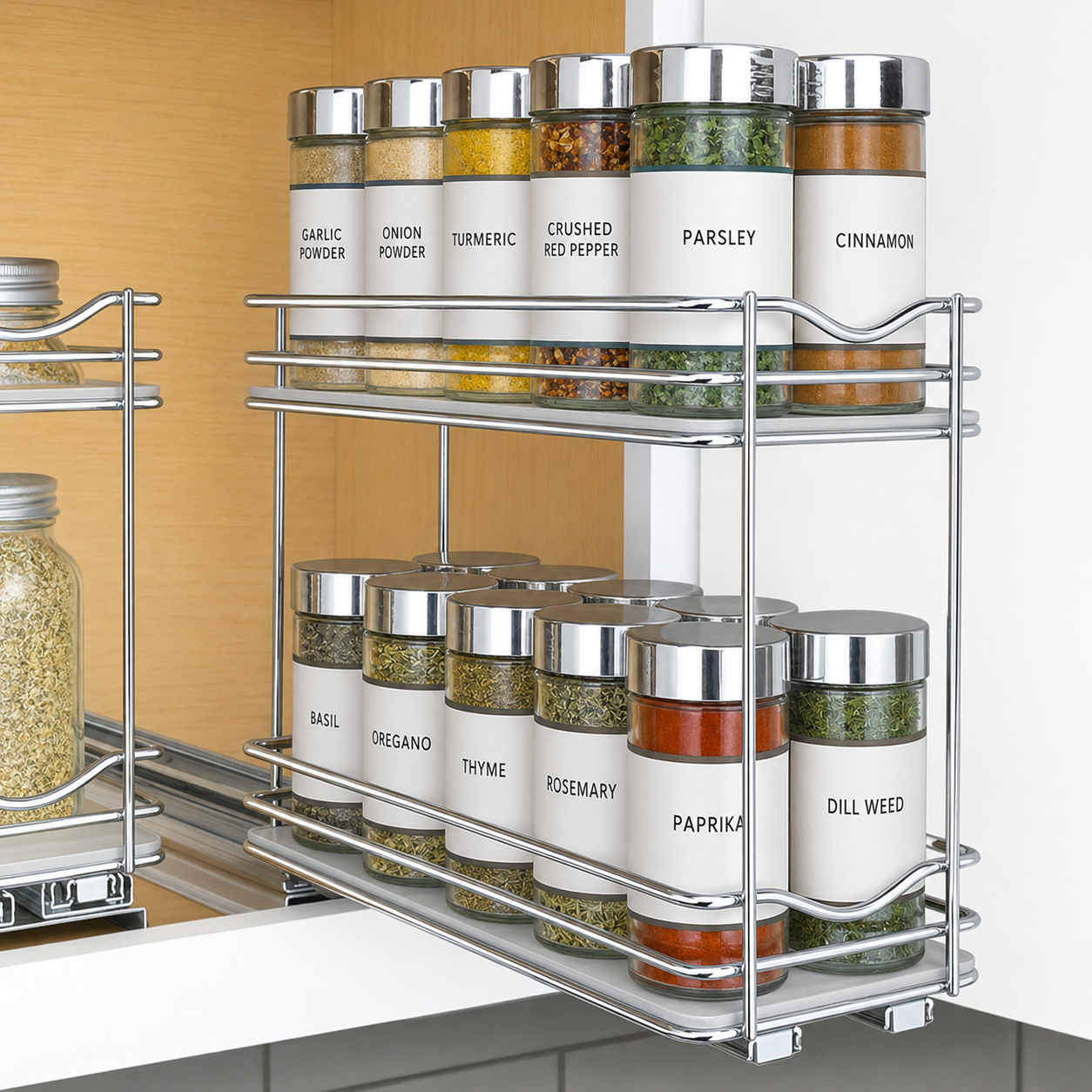 Pull-Out Spice Rack